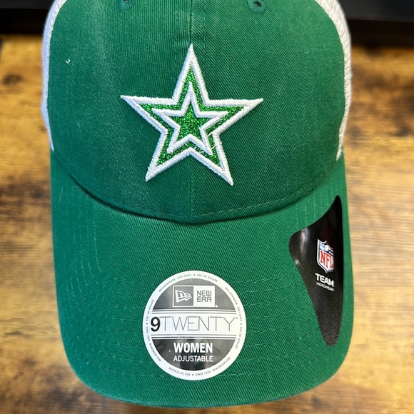 ☘️☘️Dallas Cowboys Green Luck of the Irish sparkly Hat New. ☘️☘️👏🏼 - Picture 8 of 13